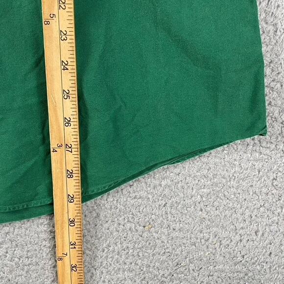 VTG Ralph Lauren Custom Fit Button Down Shirt Men's XL Cotton Green Causal Work - Picture 6 of 7